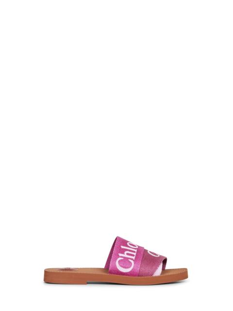 Chloé Pinky violet Woody flat sandals