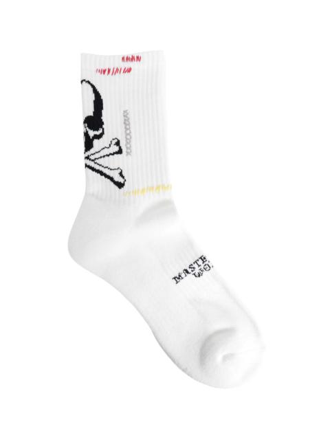 MASTERMIND WORLD Mw Stitch Ribbed Knit Socks