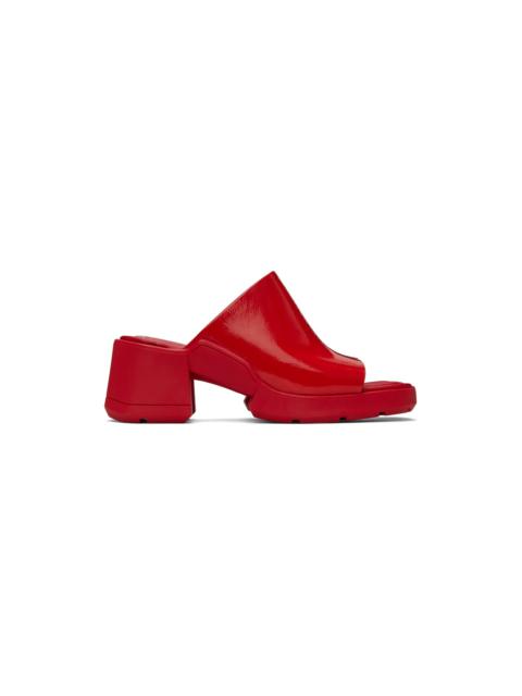 MIISTA Red Clarin Mule Sandals