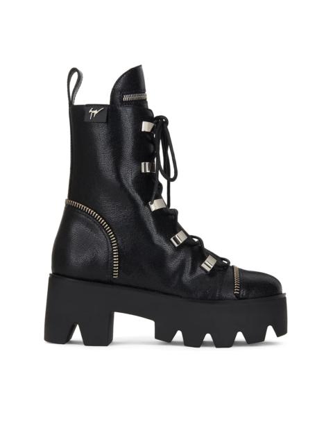 chunky sole combat boots