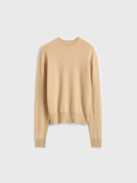 TOTEME Classic cashmere crew knit pale apricot