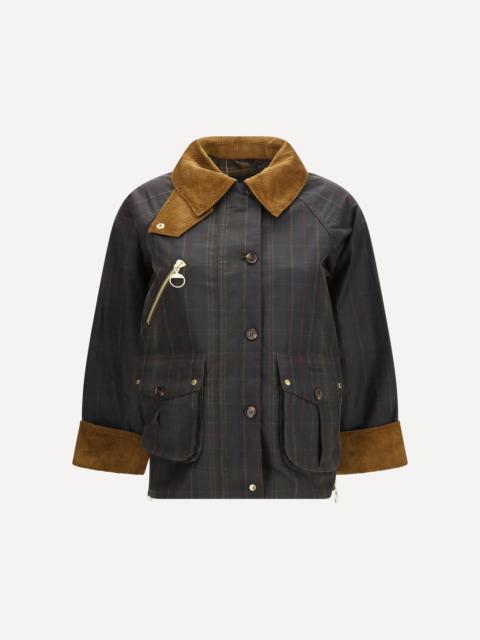 Barbour Marena check waxed Jacket