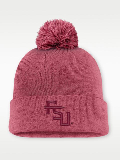 Nike Florida State Primetime Campus Toned Men's Nike College Cuffed Pom Beanie