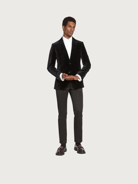 FERRAGAMO VELVET SINGLE BREASTED JACKET