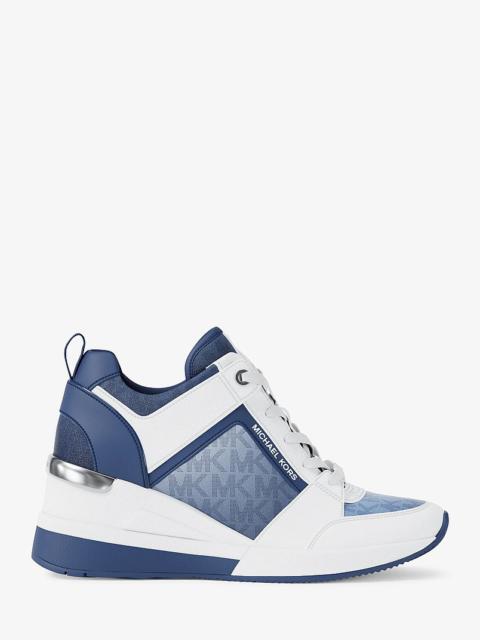 MICHAEL KORS Georgie Ombré Signature Logo Trainer