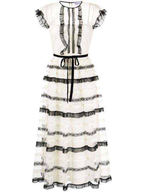 REDValentino tulle d'esprit tulle midi dress