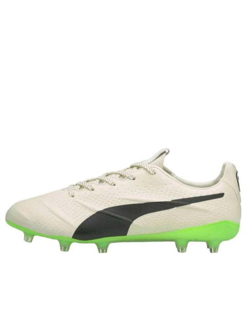 PUMA PUMA King Platinum 21 Vegan FG AG 'Ivory Glow Green Glare' 106675-01