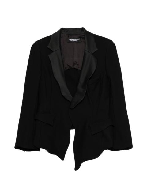 UNDERCOVER notched lapel asymmetric jacket