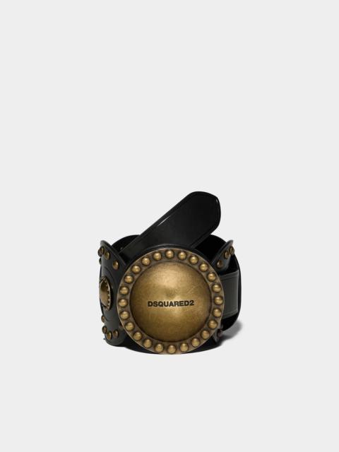 DSQUARED2 STUDS PLAQUE BELT