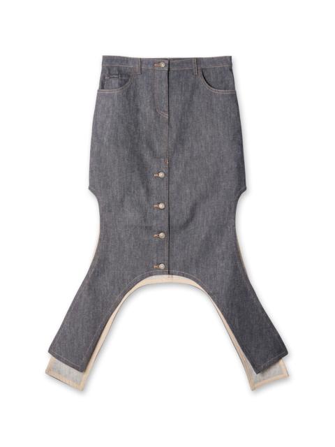 courrèges Reversed Denim Skirt