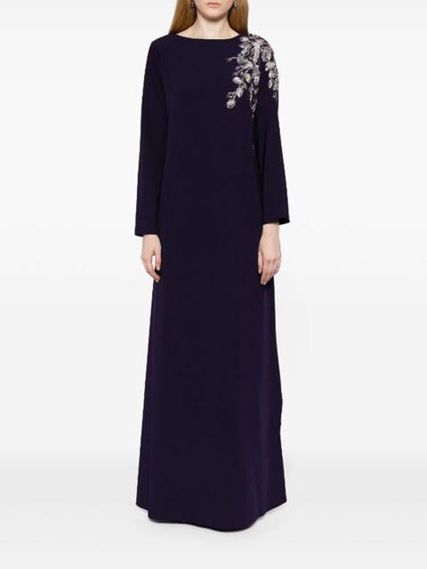 Marchesa FLORAL EMBROIDERED KAFTAN