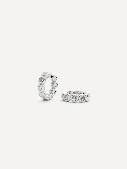 MISSOMA Sterling Silver Small Tennis Hoop Earrings