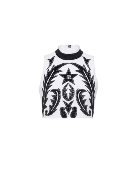 Balmain PB Baroque tank top