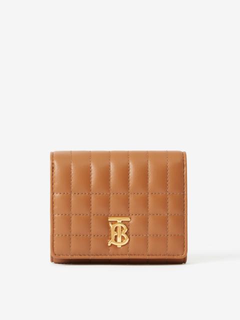 Burberry Quilted Leather Small Lola Folding Wallet