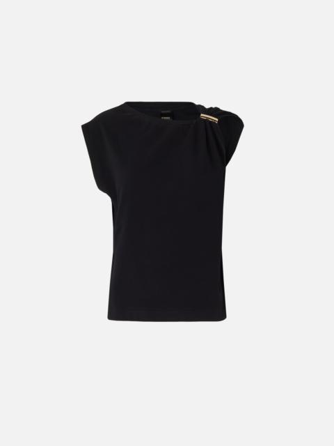 PINKO TOP WITH GOLDEN DETAIL