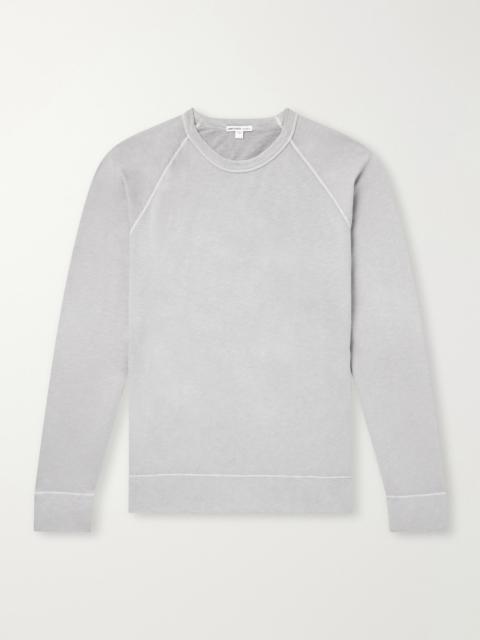 JAMES PERSE Garment-Dyed Loopback Supima Cotton-Jersey Sweatshirt