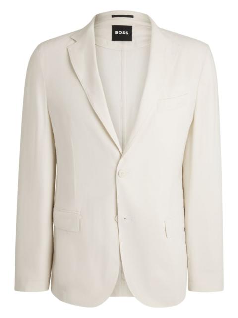 BOSS linen-blend blazer