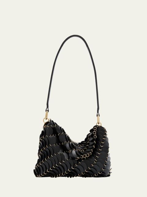 rabanne Disc-Link Leather Shoulder Bag