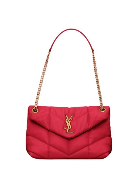 SAINT LAURENT SMALL LOULOU PUFFER BAG IN NAPPA LEATHER