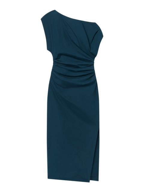 A.L.C. Nara Stretch Cotton Off Shoulder Midi Dress