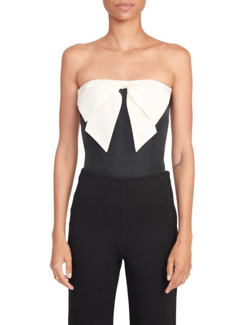 Atticus Contrast Bow Strapless Top