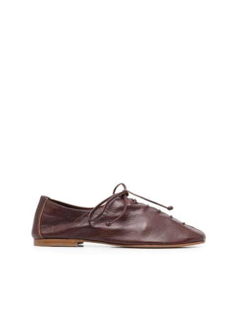 HEREU Plegada leather lace-up shoes