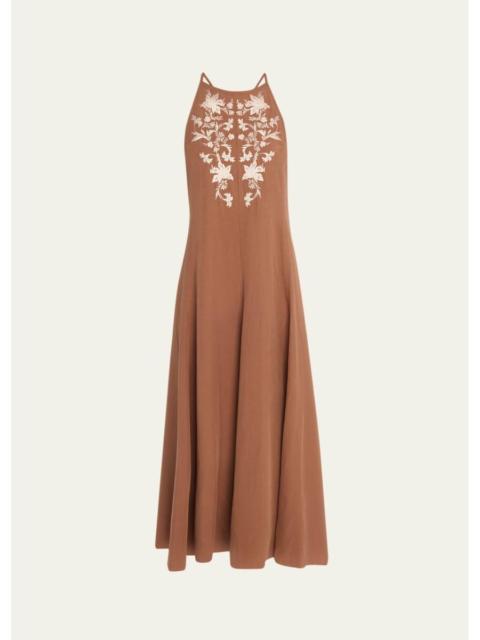 KOBI HALPERIN Regina Embroidered Maxi Dress