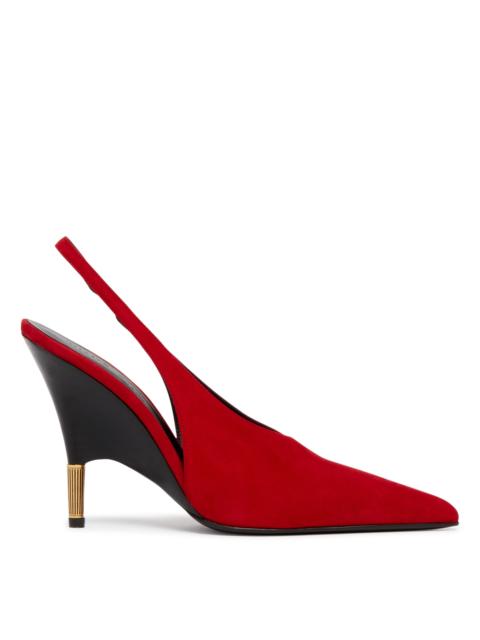 KHAITE Red Bella Suede Pumps