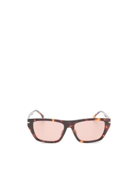 Victoria Beckham tortoiseshell-effect rectangle-frame sunglasses