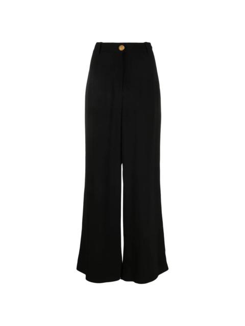 high-waisted palazzo pants