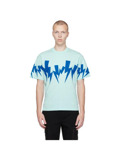 Neil Barrett Blue Jumbled Bolt T-Shirt