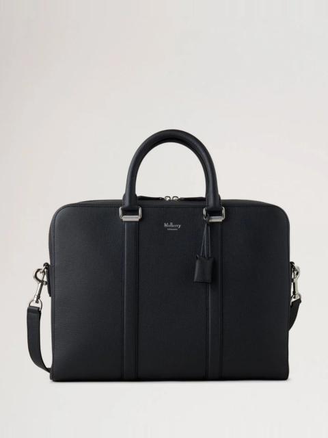 Camberwell Briefcase Black Cross-Boarded Grain