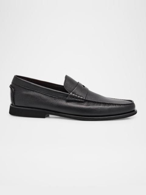 Santoni Men's Ikangia Leather Penny Loafers