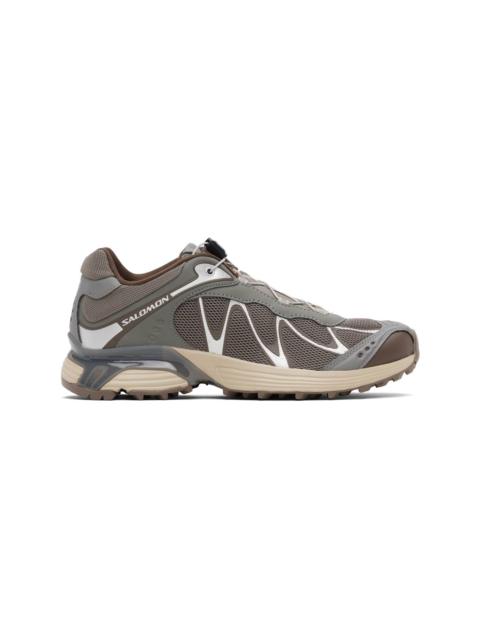 SALOMON Gray & Brown XT-Whisper Sneakers
