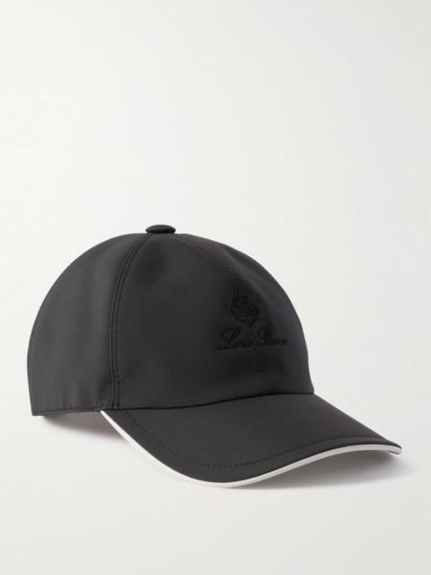 Loro Piana Logo-Embroidered Storm System® Shell Baseball Cap Black