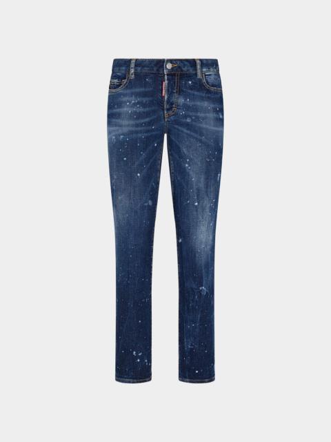 DSQUARED2 DARK MOLDY WASH MEDIUM WAIST JENNIFER JEANS