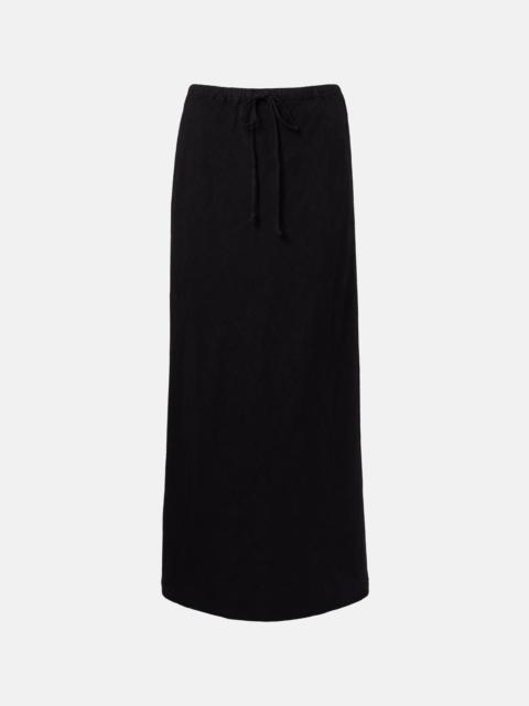 velvet Beka linen maxi skirt
