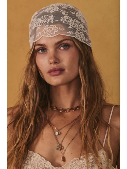 FREE PEOPLE Forever Lace Triangle Scarf