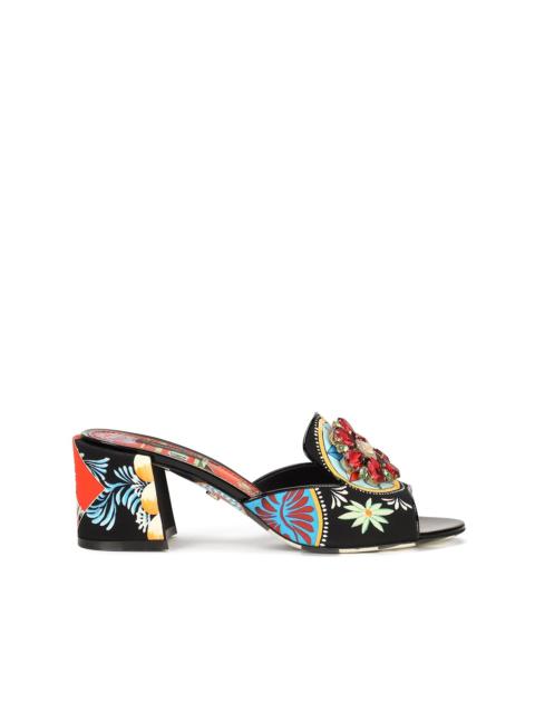Dolce & Gabbana embellished floral sandals