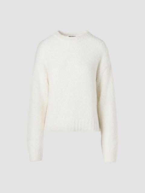 AKRIS Women's Cashmere-Silk Bouclé-Knit Crewneck Sweater - Ecru