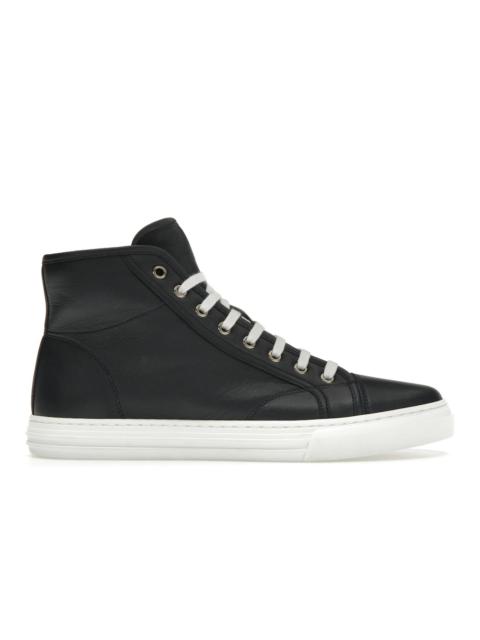 GUCCI Gucci Leather High Top Sneaker Dark Blue