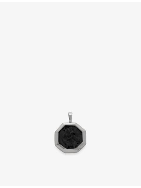 MONICA VINADER St Christopher Gemstone Sterling Silver & Black Onyx Pendant