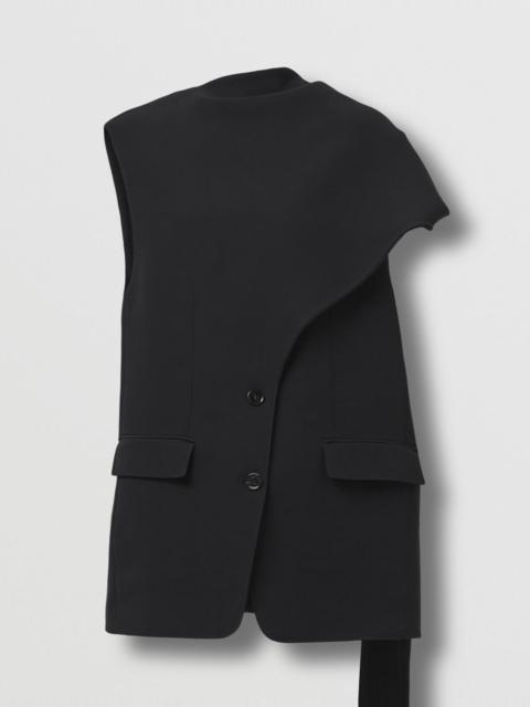 Burberry Viscose Silk Reconstructed Tailored Jacket