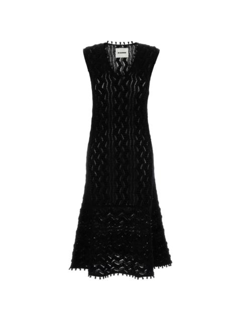 Jil Sander V-neck knitted dress