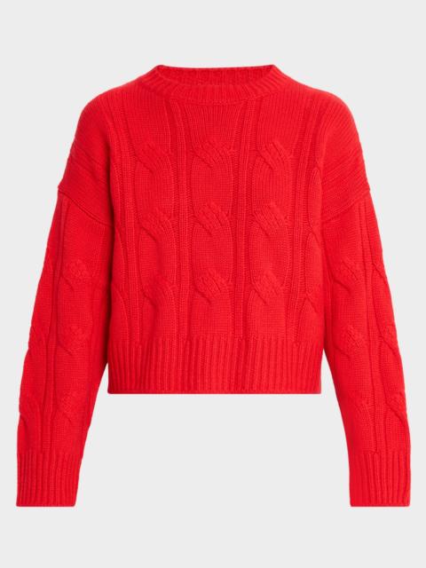SABLYN Tristan Cable-Knit Cashmere Sweater