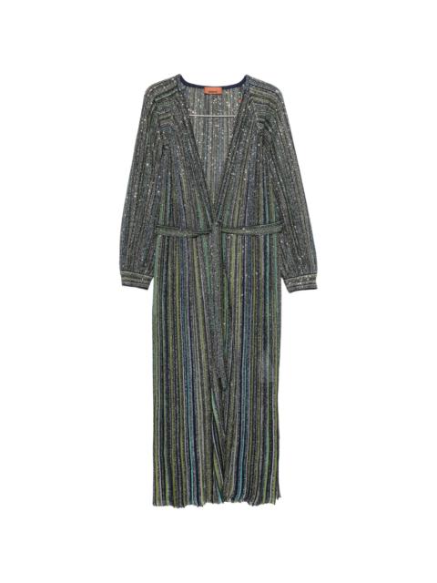 Missoni Missoni Sequin-embellished Striped Cardigan