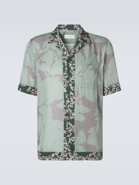 Printed bowling shirt