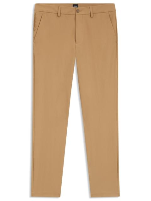 BOSS SLIM-FIT PANTS IN A STRETCH-COTTON BLEND