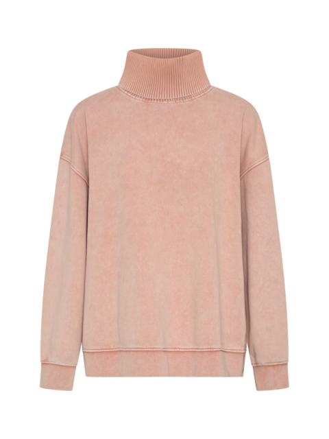ONE TEASPOON Fleece Roll Neck Sweater - Blush Pink