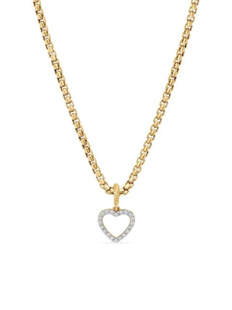 DAVID YURMAN Women's Heart Amulet in 18K Yellow Gold with Diamonds, 18.5MM - Diamond